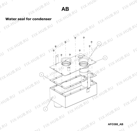 Схема №8 AFO 389 с изображением Запчасть для комплектующей Whirlpool 483286011593