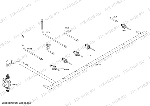 Схема №2 PC486GLBS с изображением Кабель для электропечи Bosch 00494319