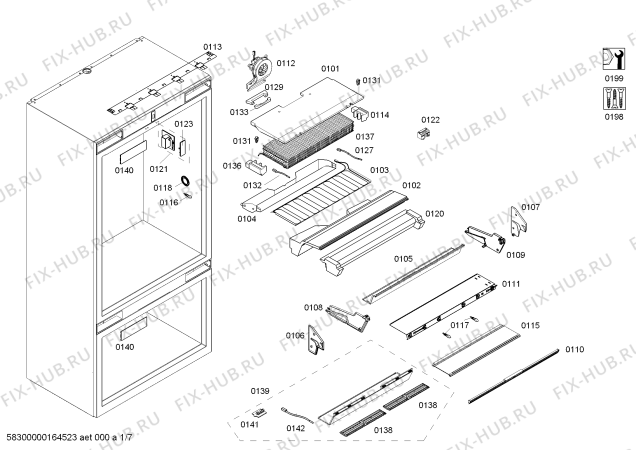 Схема №3 CIR30P00 с изображением Противень для холодильника Bosch 00675774