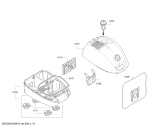 Схема №1 BGL3A212A GL-30 с изображением Крышка для пылесоса Bosch 11022423