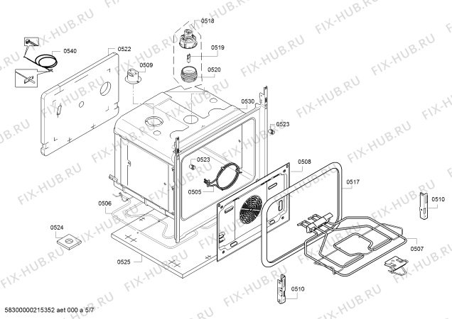 Схема №1 HXA090H20T с изображением Переключатель режимов для духового шкафа Bosch 12025128