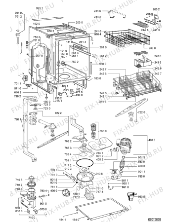Схема №1 ADG 686 IX с изображением Панель для посудомоечной машины Whirlpool 480140101958