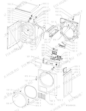 Схема №1 TK UNIQ 72A DI с изображением Модуль (плата) для стиральной машины Whirlpool 481010442449