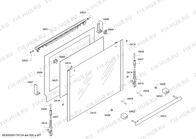 Схема №3 HCE764321U с изображением Кабель для духового шкафа Bosch 00624071