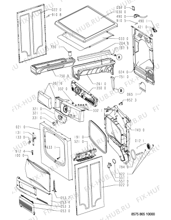 Схема №1 AWZ QUALITY с изображением Обшивка Whirlpool 481245279731