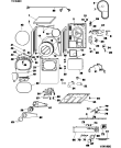Схема №1 A43VEX (F026481) с изображением Обшивка для стиральной машины Indesit C00087039
