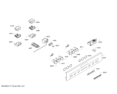Схема №3 P1HEB74351 с изображением Панель управления для плиты (духовки) Bosch 00678948