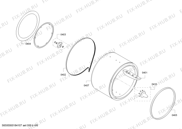 Схема №1 WT46G4G0 iQ500 с изображением Люк для электросушки Siemens 11010703