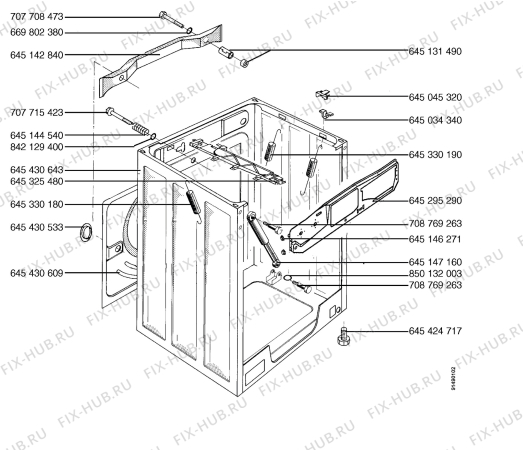 Взрыв-схема стиральной машины Aeg LAV60300-10 - Схема узла Section 4