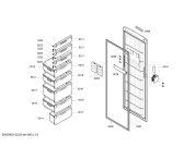 Схема №2 GSV34V40 с изображением Дверь для холодильной камеры Bosch 00245593