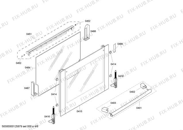 Взрыв-схема плиты (духовки) Bosch HEN230454 - Схема узла 04