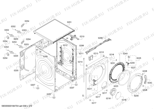 Схема №1 WAK24160AU Maxx с изображением Панель управления для стиралки Bosch 11006965