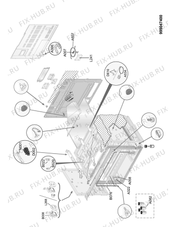 Схема №2 ACM 9412/1 G/IX с изображением Клавиша для плиты (духовки) Whirlpool 482000018616
