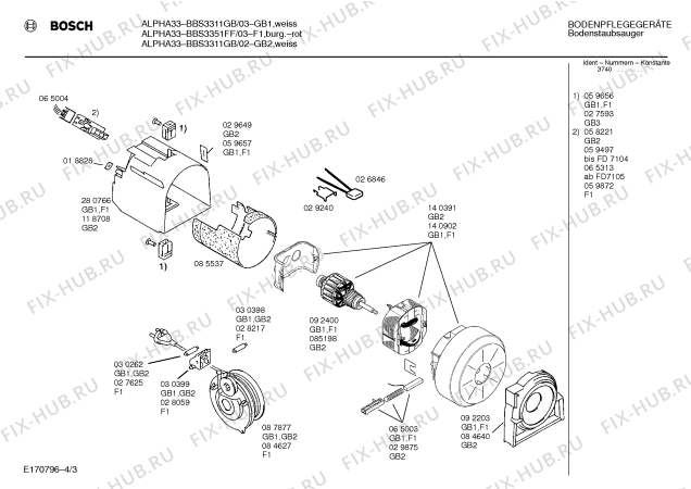 Схема №3 0752210111 BS1210 с изображением Крышка для пылесоса Bosch 00112080