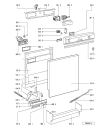 Схема №1 ADL 852/2 WH с изображением Панель для посудомоечной машины Whirlpool 481945328337