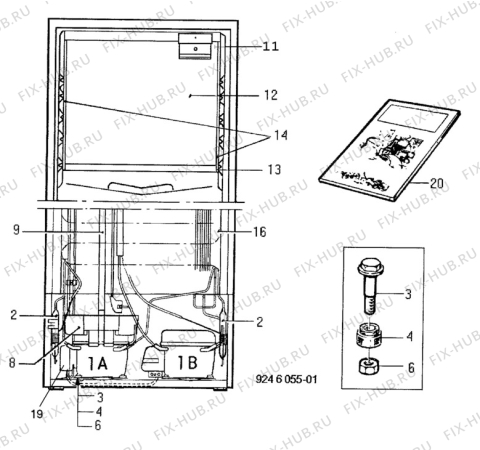 Взрыв-схема холодильника Electrolux TR1056SLG - Схема узла C10 Cold, users manual