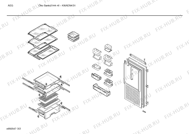 Схема №1 KI6AEN4 2144-4I с изображением Плата для холодильной камеры Bosch 00351144