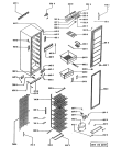 Схема №1 GKMS 2434 WS с изображением Корпусная деталь для холодильника Whirlpool 481946698625