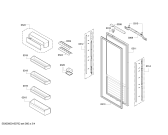 Схема №1 K8315X0RU с изображением Стеклопанель для холодильника Bosch 00677104