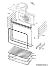 Схема №2 BS401332EM с изображением Панель для электропечи Aeg 8082838031