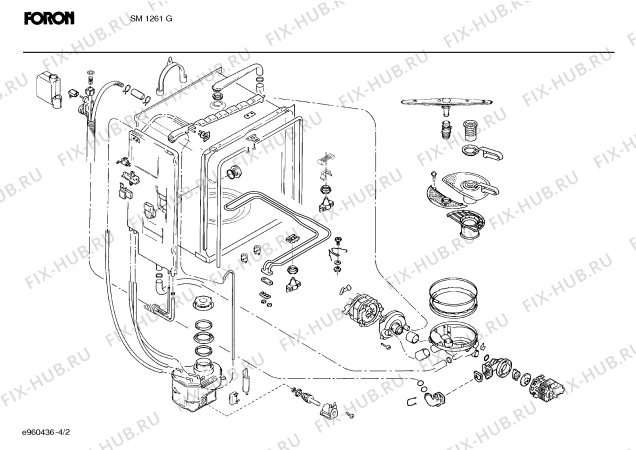 Схема №3 SN2FNA2 с изображением Переключатель для электропосудомоечной машины Bosch 00151726