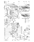 Схема №2 ADG 342 S IX с изображением Панель для электропосудомоечной машины Whirlpool 481245370876