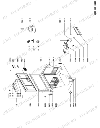 Схема №1 CH 250 с изображением Панель управления для холодильной камеры Whirlpool 481010492151