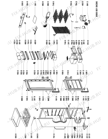 Схема №1 ARC 7632/IX с изображением Крышка для холодильника Whirlpool 481246418186
