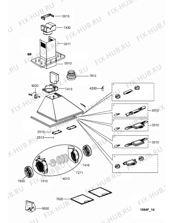 Схема №1 208305146604 PRF0032 с изображением Трубка для вентиляции Whirlpool 480122101022