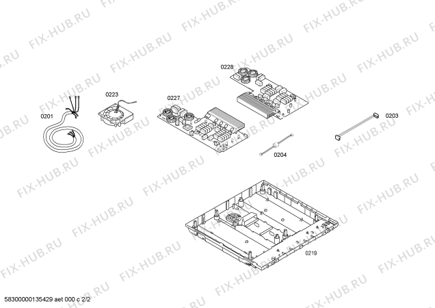 Взрыв-схема плиты (духовки) Constructa CA428350 CN.4I.80.BAS.BW.X.BASIC - Схема узла 02