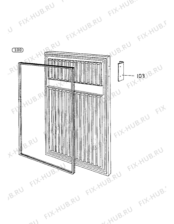 Взрыв-схема холодильника Acec SVC1204 - Схема узла Door 003