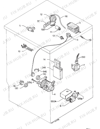 Взрыв-схема стиральной машины Zanussi ZF900 - Схема узла Electrical equipment 268