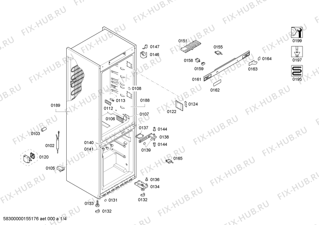 Схема №2 KG36NE78 с изображением Силовой модуль для холодильника Siemens 00678782