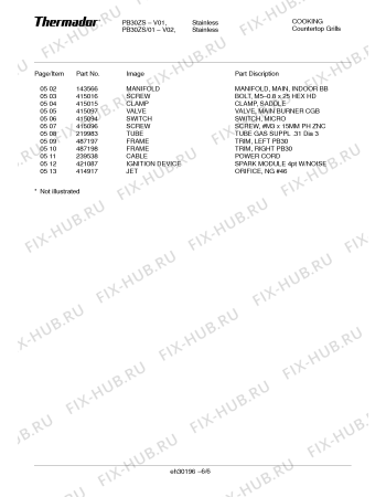 Схема №3 PB30BS с изображением Поднос для плиты (духовки) Bosch 00487199