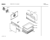 Схема №1 HBN2551EU с изображением Передняя часть корпуса для электропечи Bosch 00431841