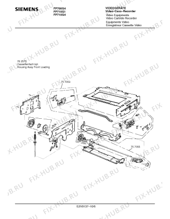 Схема №2 FP700G4 с изображением Стержень для видеоэлектроники Siemens 00738995