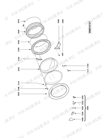 Схема №3 AWI 312 HK с изображением Шуруп для стиралки Whirlpool 481250218479