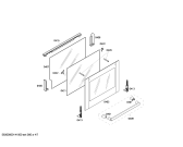Схема №3 HLN448021X с изображением Стеклокерамика для электропечи Bosch 00683421