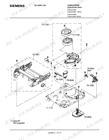 Схема №7 FA144R4 с изображением Пульт дистанционного управления для видеоэлектроники Siemens 00757727