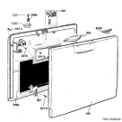 Схема №1 F57202W0 с изображением Дверка для посудомоечной машины Aeg 140000300057