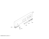 Схема №1 SGZKBO6 с изображением Передняя панель для электропосудомоечной машины Bosch 00442018