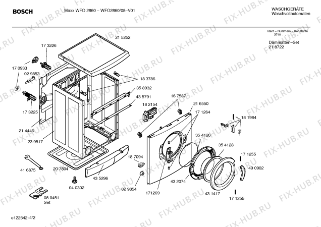 Схема №2 WFO2860 Maxx WFO 2860 с изображением Инструкция по установке и эксплуатации для стиральной машины Bosch 00583917