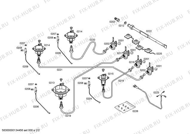 Схема №1 ER62021DN с изображением Крышка для плиты (духовки) Siemens 00247785