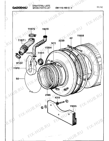 Схема №3 EW115160 с изображением Шланг для стиральной машины Bosch 00293496