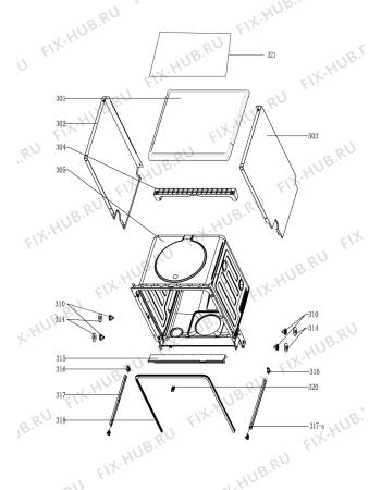 Схема №3 ADPF 851 WH с изображением Мини-ручка для электропосудомоечной машины Whirlpool 482000018839