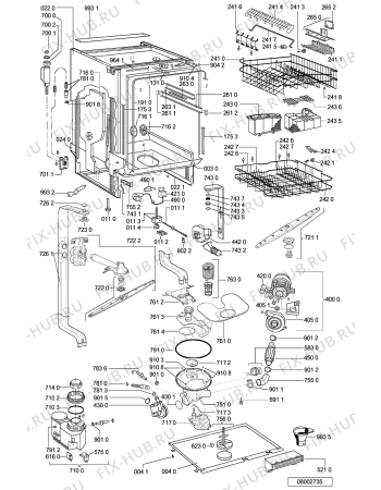 Схема №1 ADG 6967 WHM с изображением Обшивка для посудомойки Whirlpool 481245371547