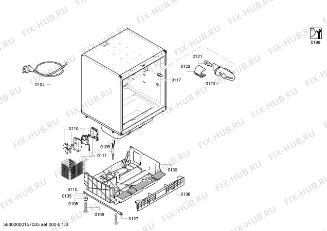 Схема №2 K4316X7GB с изображением Плата для холодильной камеры Bosch 00704928