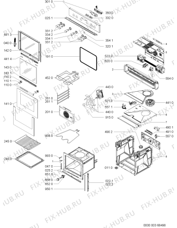 Схема №1 EMZD 6260/IN с изображением Панель для плиты (духовки) Whirlpool 481245249789