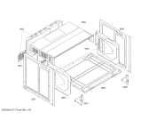 Схема №1 P1HEB89020 с изображением Панель управления для плиты (духовки) Bosch 00443258