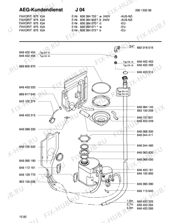 Взрыв-схема посудомоечной машины Aeg FAV875I-D - Схема узла Section3